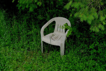 distant reader home power album art overgrown chair
