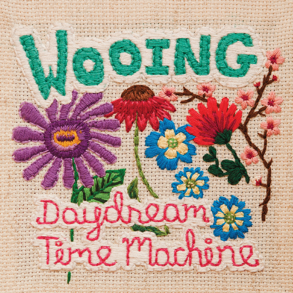Wooing daydream time machine cover embroidered flowers