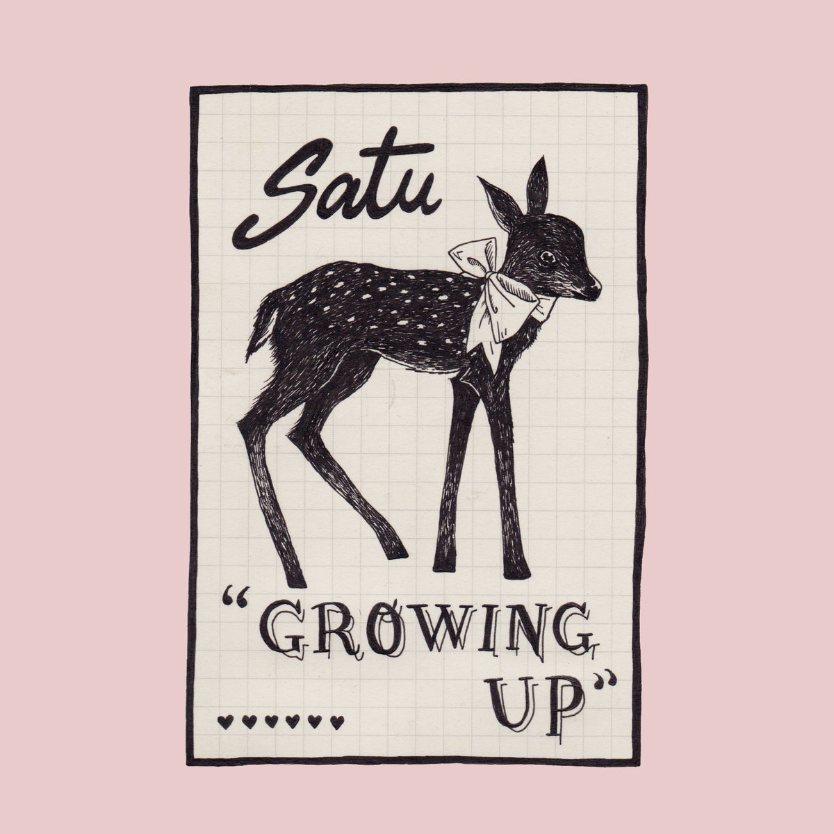 SATU growing up album cover