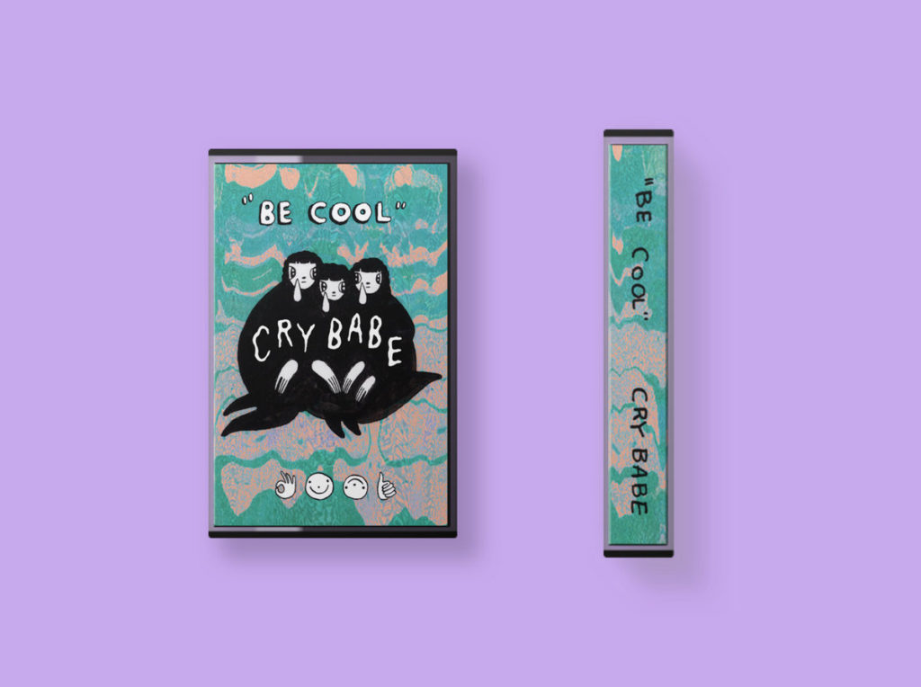 photo of cry babe be cool cassette tape