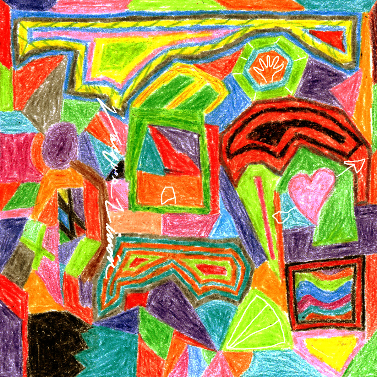 Jacques Limón album art coloured pencil doodles