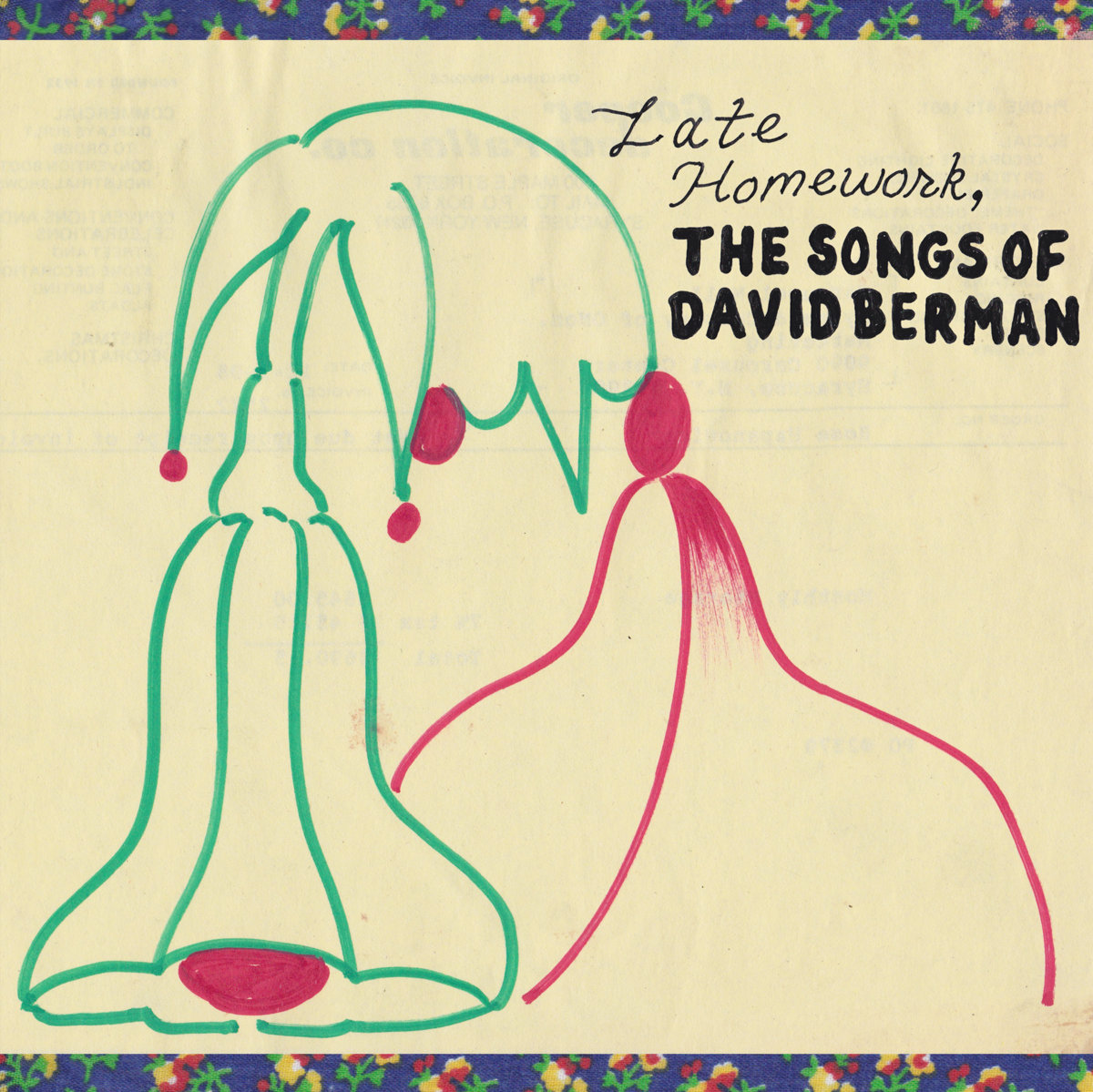 artwork for late homework, a compilation of david berman songs