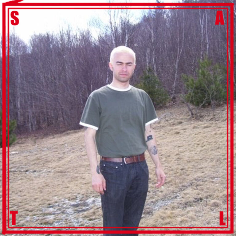 salt self-titled album art - jonathan nankoff standing in front of trees in a green t shirt