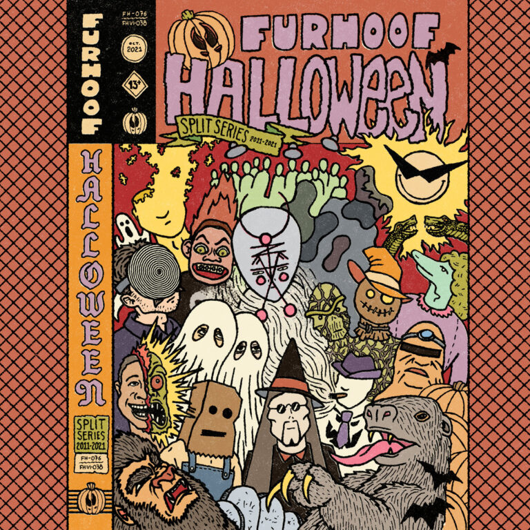Furhoof Halloween Split Series: 2011​-​2021 album art - illustration of cartoon monsters