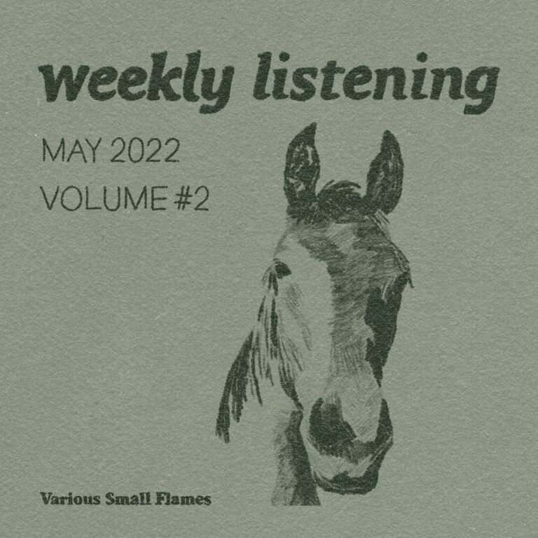 weekly listening may 2022 volume two, pencil drawing of a horse