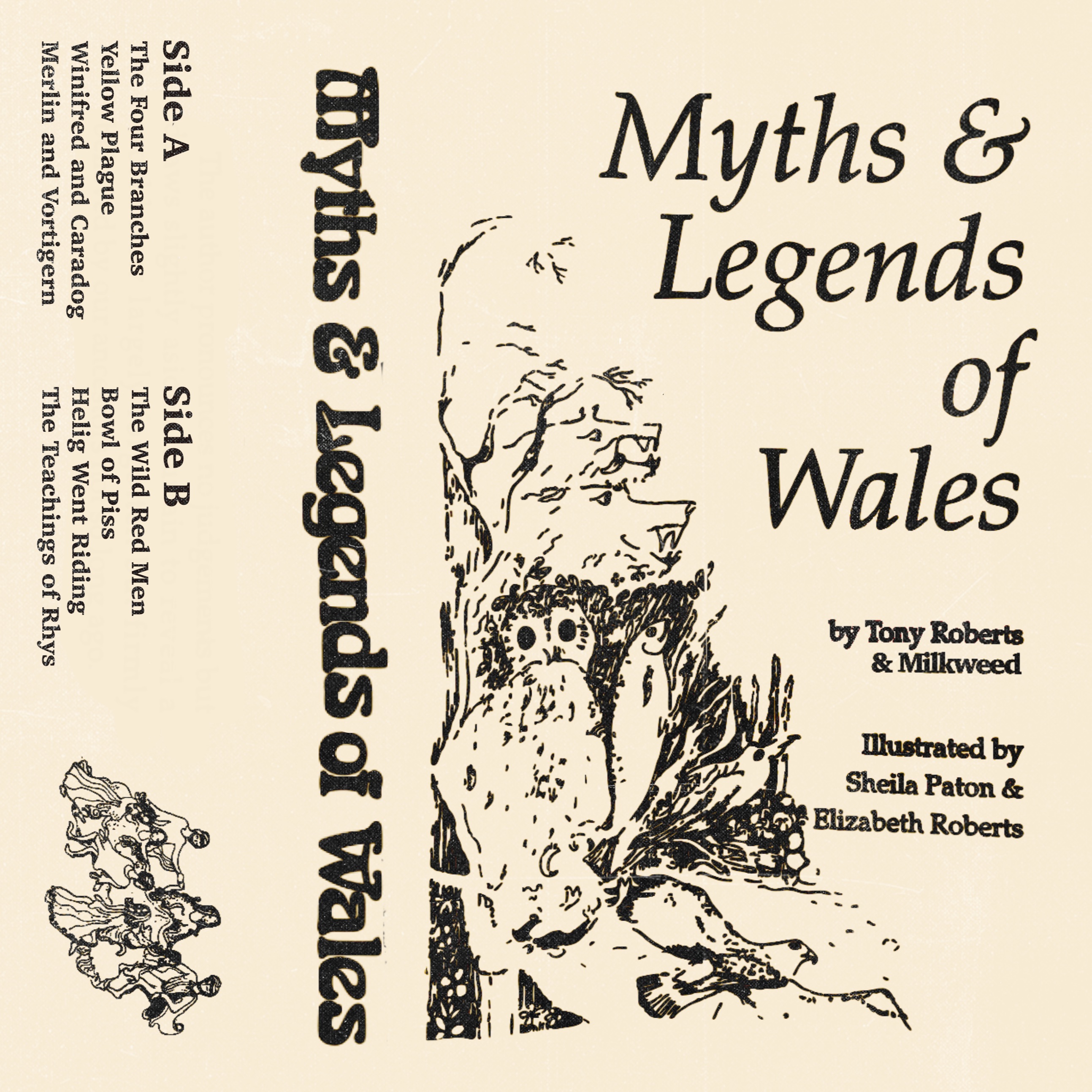 artwork for Myths & Legends of Wales by Milkweed on Devil Town Tapes