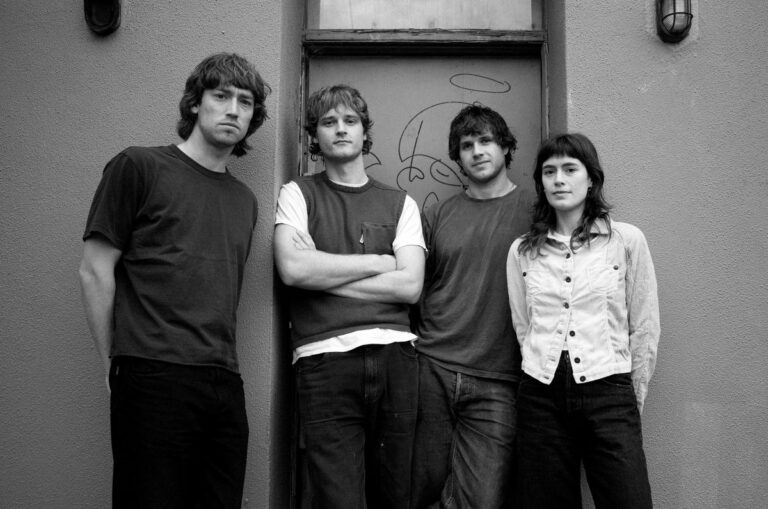 Photo of Melbourne band Equal Parts in black and white
