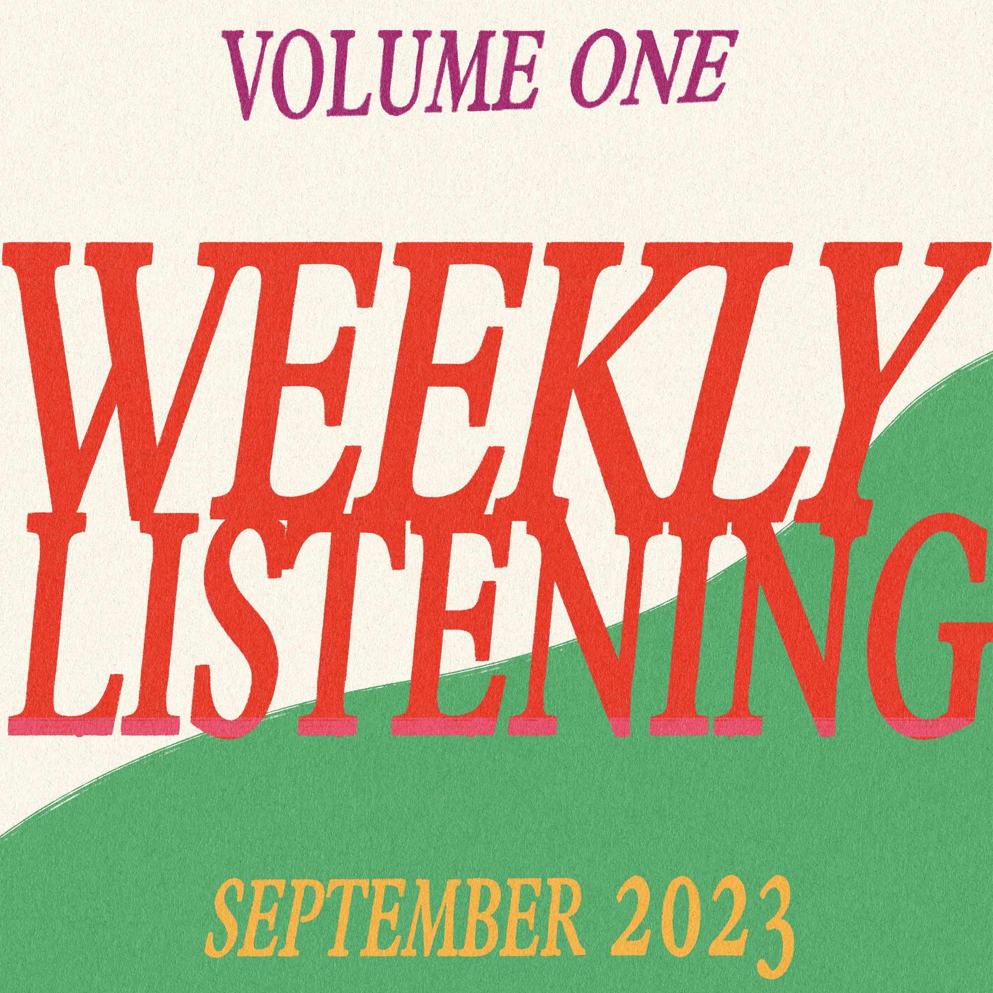 weekly listening september 2023 volume 1