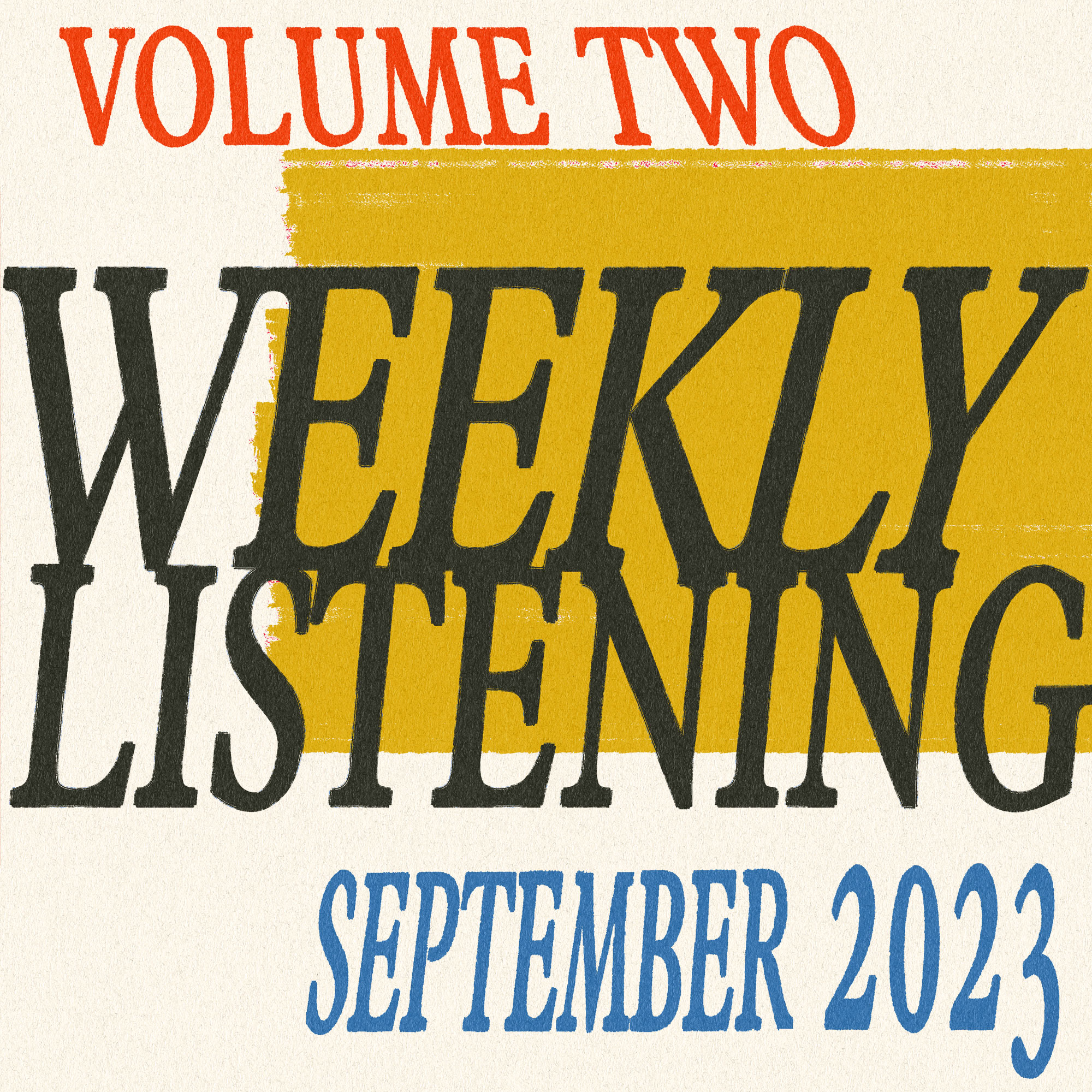 artwork for Weekly Listening: September 2023 on Various Small Flames