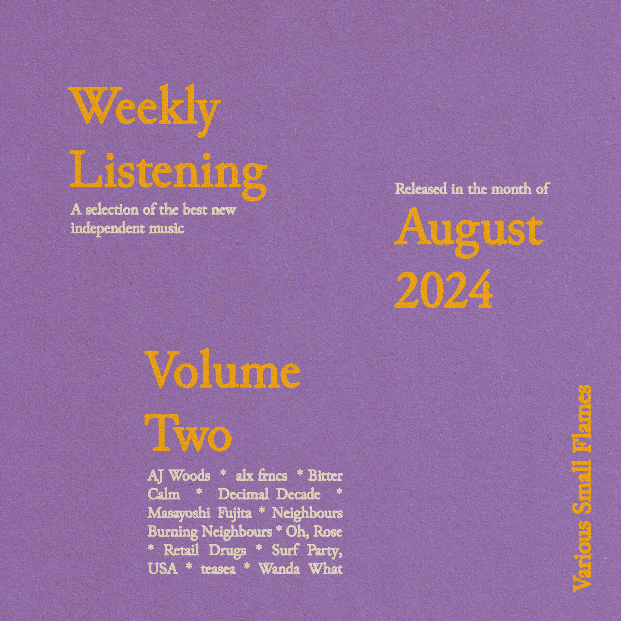 weekly listening august 2024, volume 2